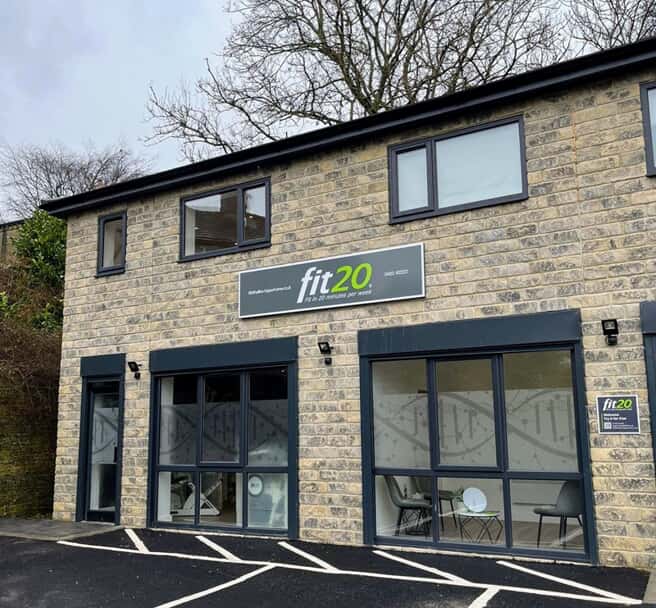 An image of the Fit 20 exterior signage.